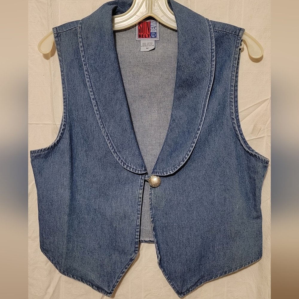 Denim Vest Sz Med